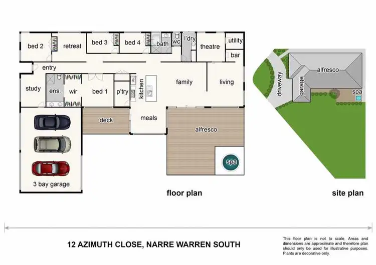 Floorplan of Homely house listing, 12 Azimuth Close, Narre Warren South VIC 3805