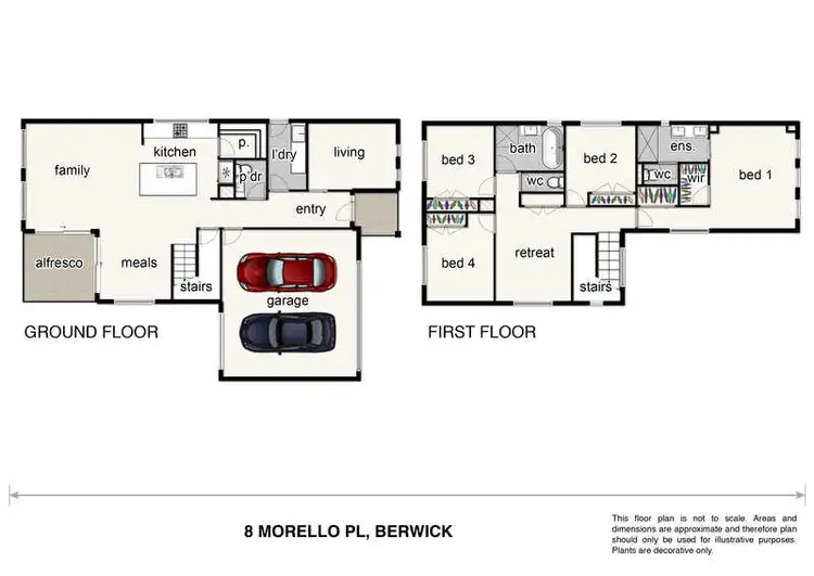 Floorplan of Homely house listing, 8 Morello Place, Berwick VIC 3806