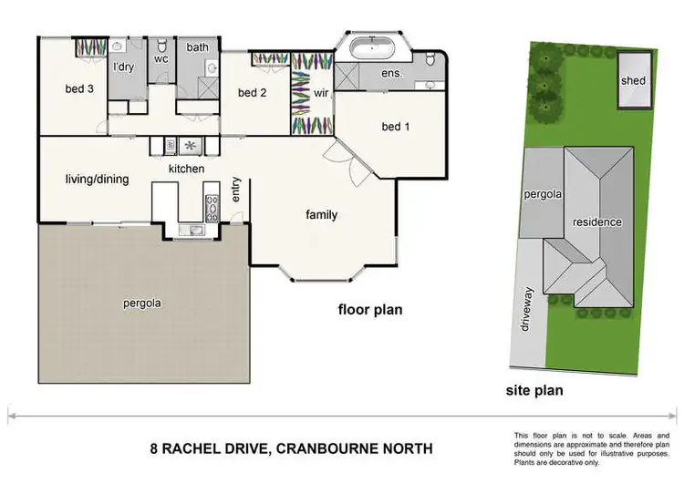 Floorplan of Homely house listing, 8 Rachel Drive, Cranbourne North VIC 3977