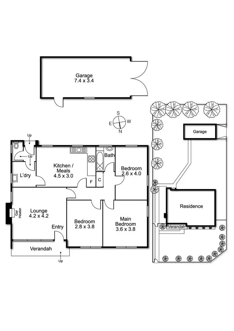 Floorplan of Homely house listing, 242 Gooch Street, Thornbury VIC 3071