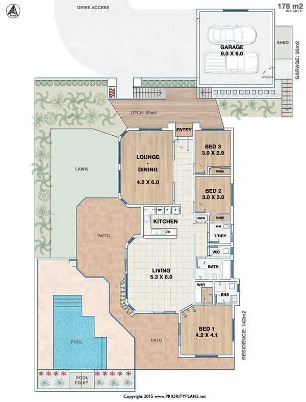 Floorplan of Homely house listing, 6 Fox Valley Way, Lennox Head NSW 2478