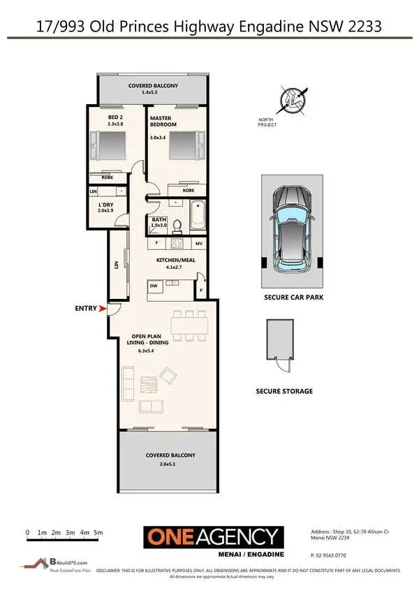 Floorplan of Homely apartment listing, Level 3/17B/993 Old Princes Highway, Engadine NSW 2233