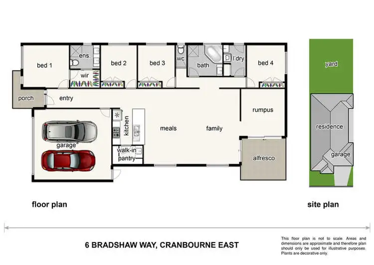 Floorplan of Homely house listing, 6 Bradshaw Way, Cranbourne East VIC 3977