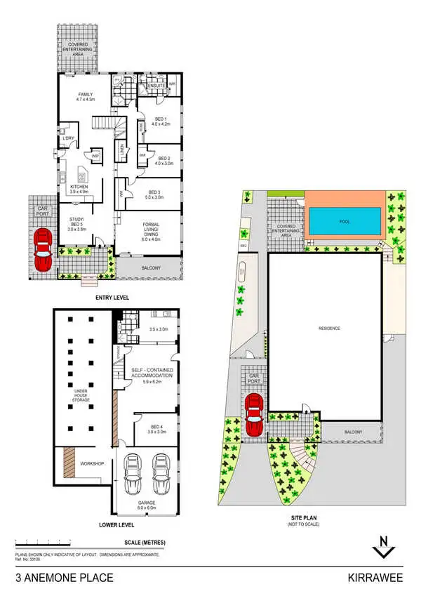 Floorplan of Homely house listing, 3 Anemone Place, Kareela NSW 2232