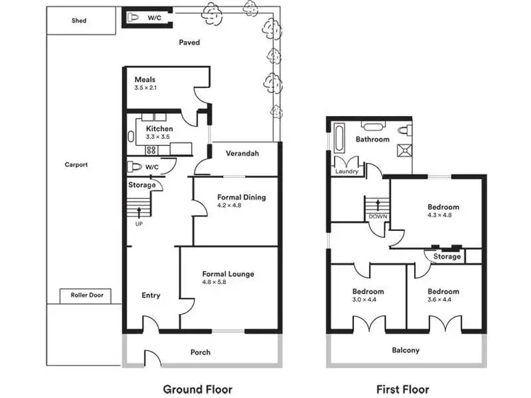Floorplan of Homely house listing, 5 College Street, Glenelg SA 5045