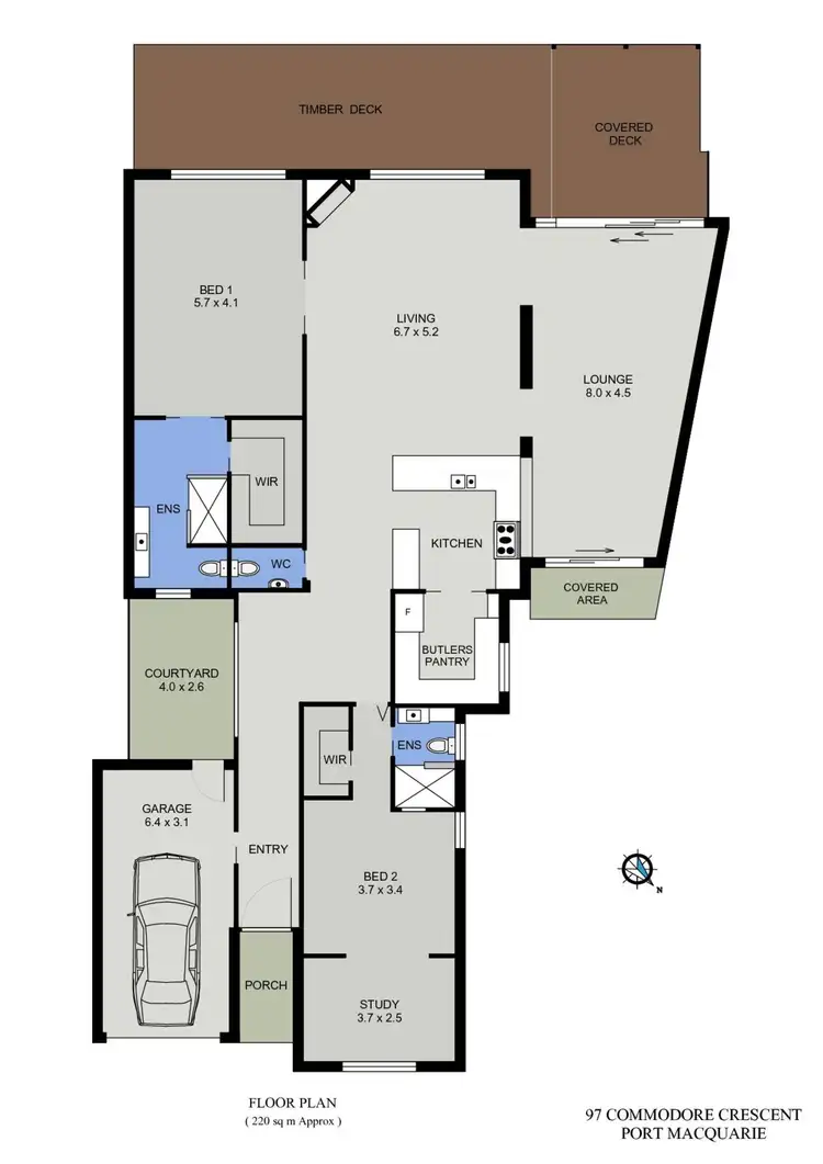 Floorplan of Homely villa listing, 97 Commodore Crescent, Port Macquarie NSW 2444