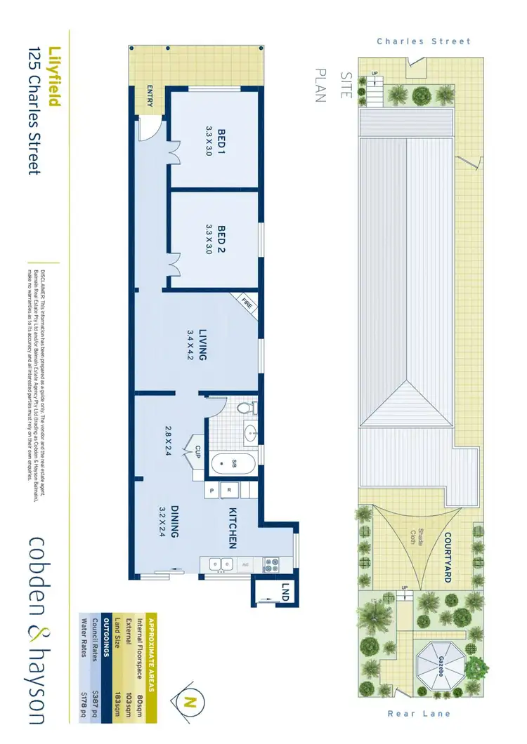 Floorplan of Homely house listing, 125 Charles Street, Lilyfield NSW 2040