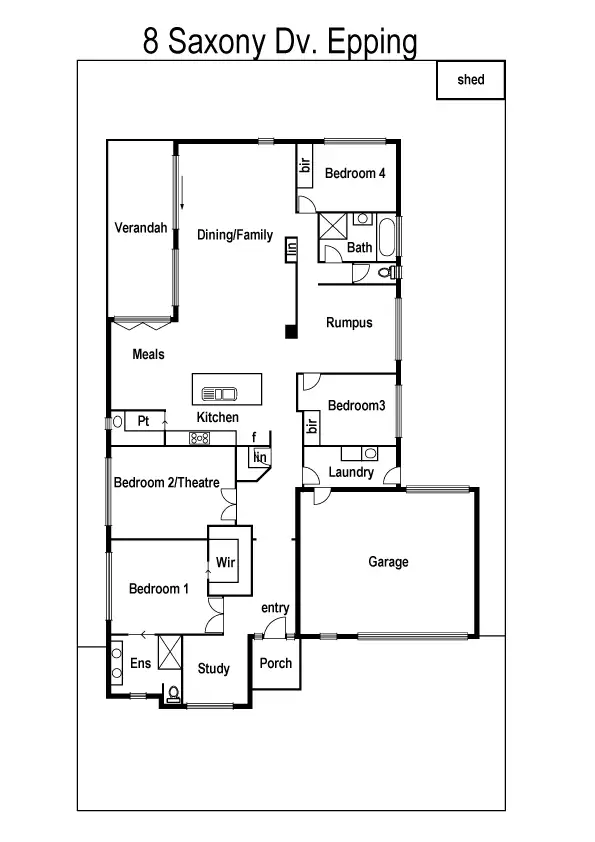 Floorplan of Homely house listing, 8 Saxony Drive, Epping VIC 3076