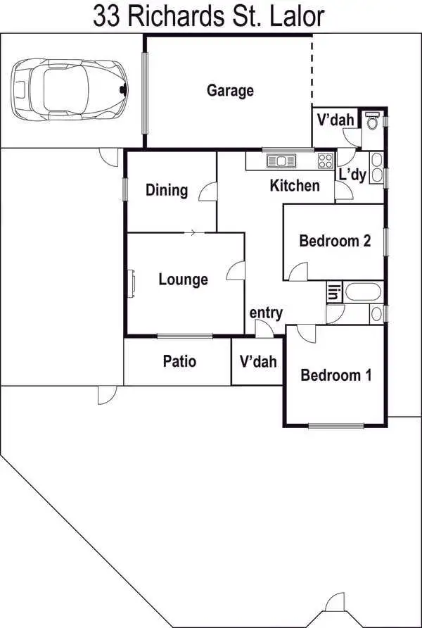 Floorplan of Homely house listing, 33 Richards Street, Lalor VIC 3075