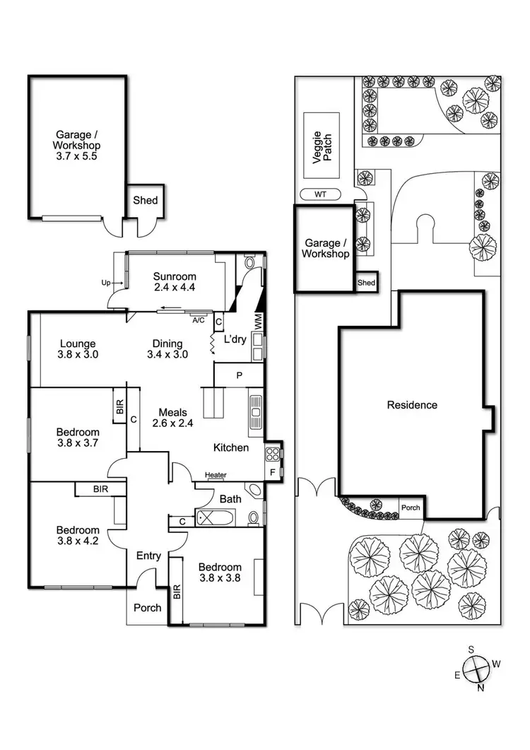 Floorplan of Homely house listing, 182 Mansfield Street, Thornbury VIC 3071