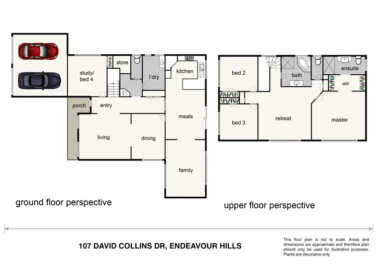 Floorplan of Homely house listing, 107 David Collins Drive, Endeavour Hills VIC 3802