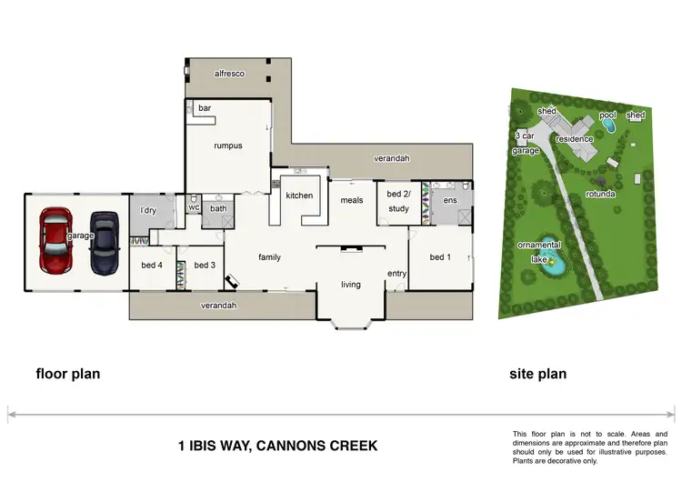 Floorplan of Homely rural property listing, 1 Ibis Way, Cannons Creek VIC 3977
