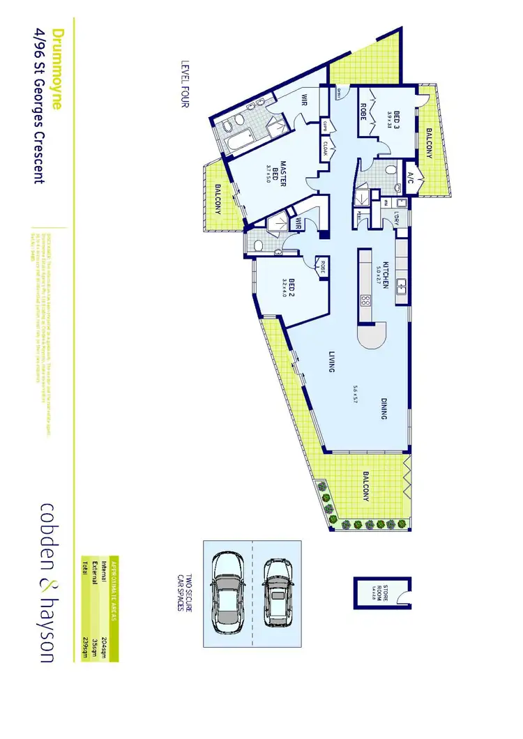 Floorplan of Homely apartment listing, 4/96 St Georges Crescent, Drummoyne NSW 2047