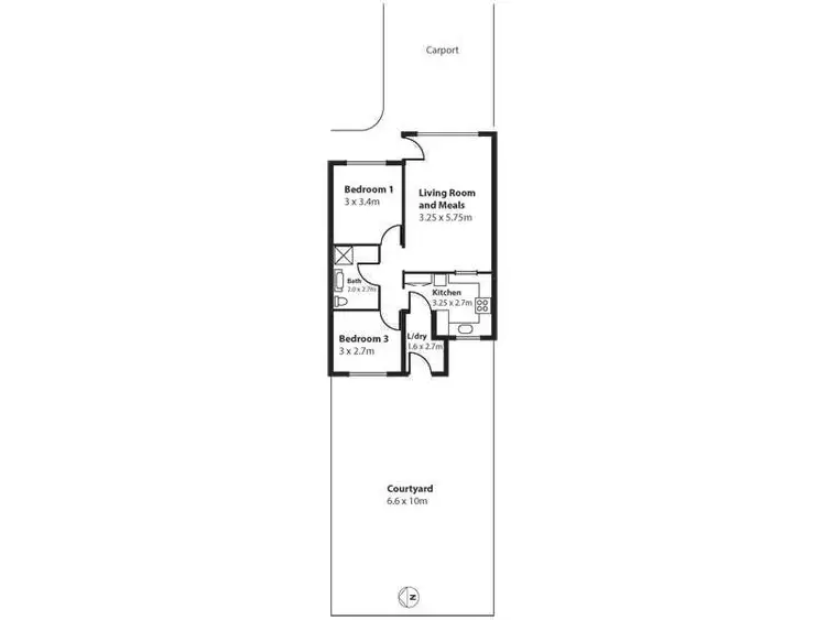 Floorplan of Homely house listing, 3/27 Epstein Drive, Morphett Vale SA 5162