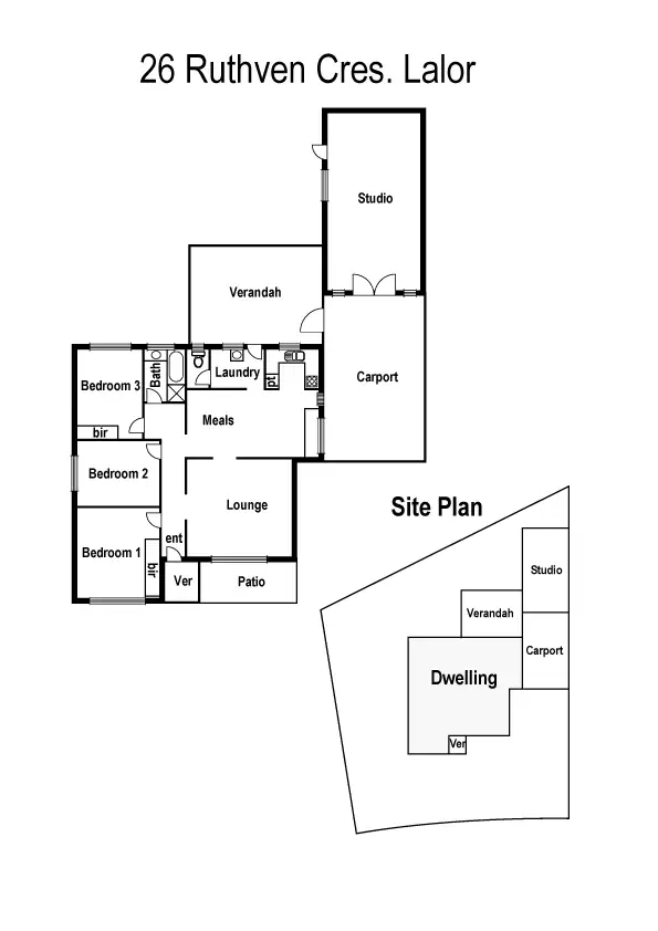 Floorplan of Homely house listing, 26 Ruthven Crescent, Lalor VIC 3075
