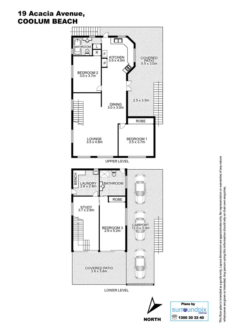 Floorplan of Homely house listing, 19 Acacia Avenue, Coolum Beach QLD 4573