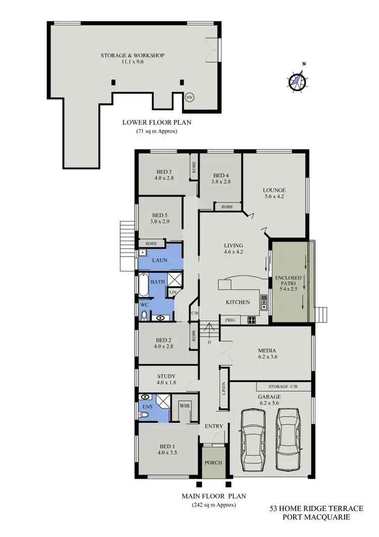 Floorplan of Homely house listing, 53 Home Ridge Terrace, Port Macquarie NSW 2444