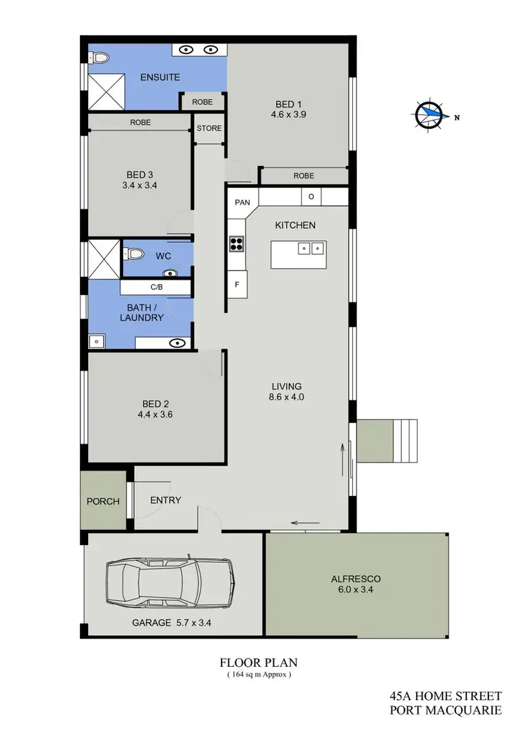 Floorplan of Homely house listing, 45a Home Street, Port Macquarie NSW 2444