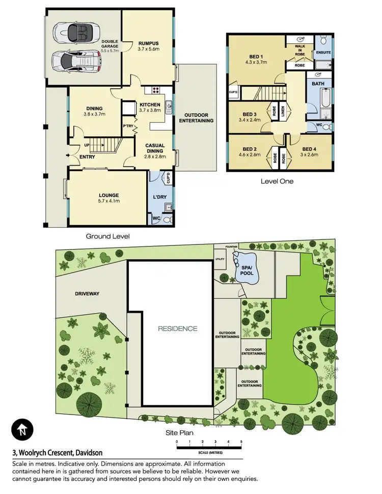Floorplan of Homely house listing, 3 Woolrych Crescent, Davidson NSW 2085
