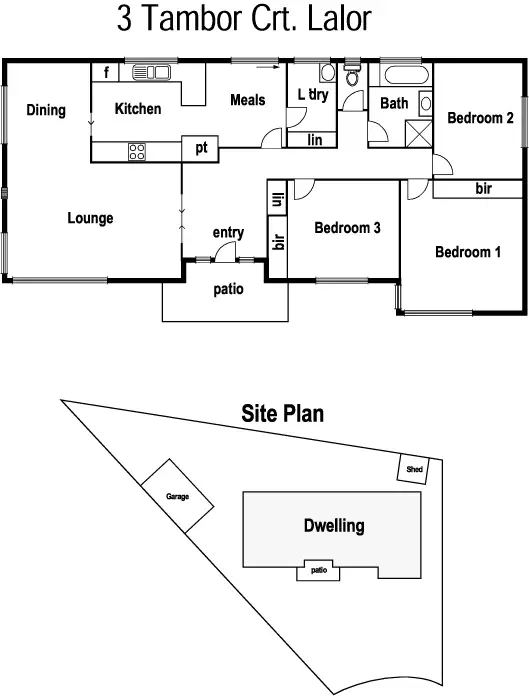 Floorplan of Homely house listing, 3 Tambor Court, Lalor VIC 3075