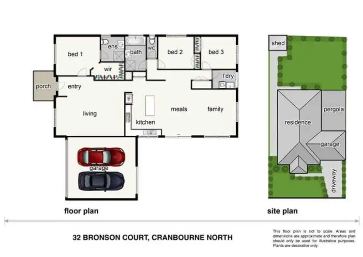 Floorplan of Homely house listing, 32 Bronson Circuit, Cranbourne North VIC 3977