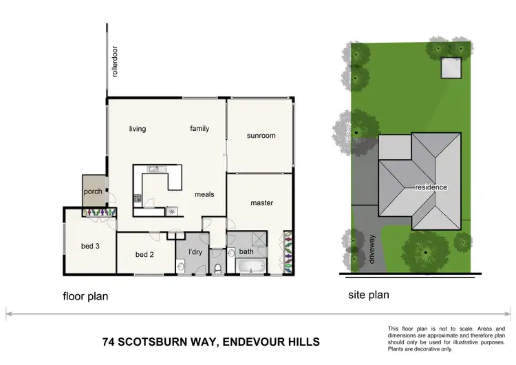 Floorplan of Homely house listing, 74 Scotsburn Way, Endeavour Hills VIC 3802