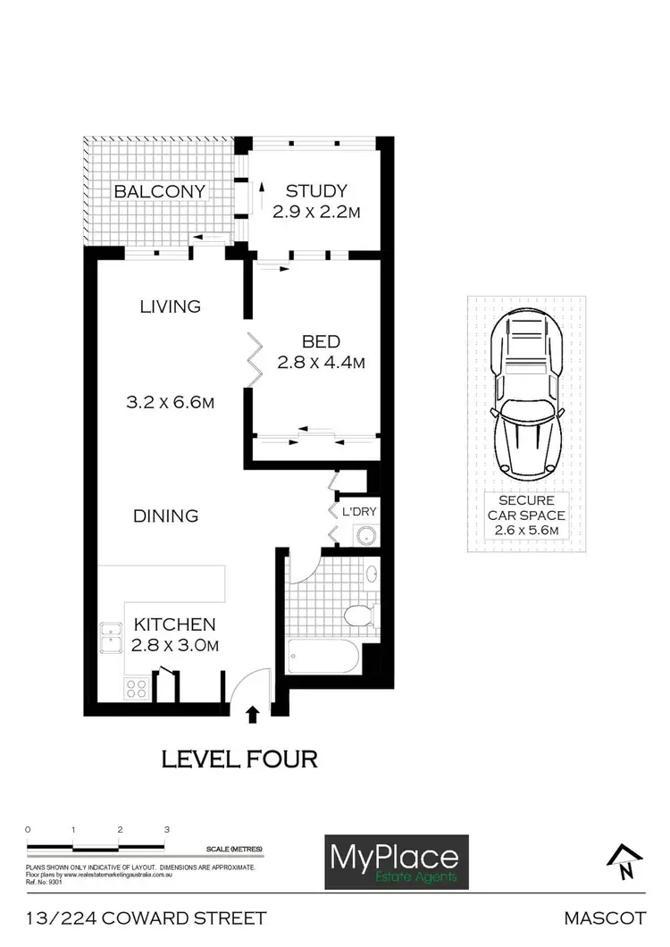 Floorplan of Homely apartment listing, 13/224 Coward Street Street, Mascot NSW 2020