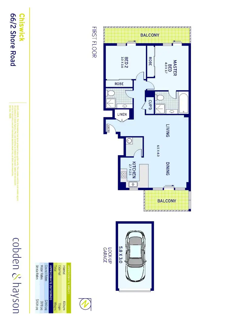 Floorplan of Homely apartment listing, 66/2 Shore Road, Chiswick NSW 2046