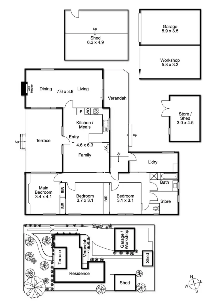 Floorplan of Homely house listing, 257 Gillies Street, Fairfield VIC 3078