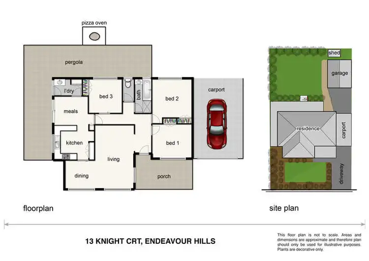 Floorplan of Homely house listing, 13 Knight Court, Endeavour Hills VIC 3802