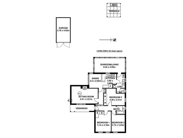 Floorplan of Homely house listing, 3 Aylwin Street, Henley Beach South SA 5022