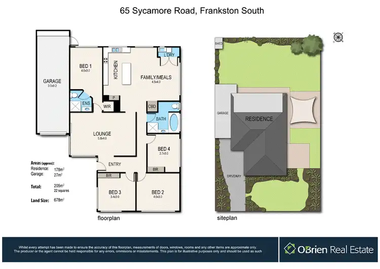 Floorplan of Homely house listing, 65 Sycamore Road, Frankston South VIC 3199