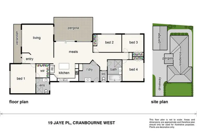 Floorplan of Homely house listing, 19 Jaye Place, Cranbourne West VIC 3977