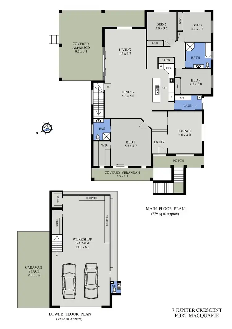 Floorplan of Homely house listing, 7 Jupiter Crescent, Port Macquarie NSW 2444