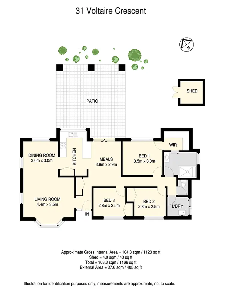 Floorplan of Homely house listing, 31 Voltaire Crescent, Petrie QLD 4502