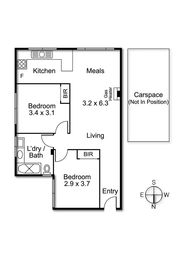 Floorplan of Homely apartment listing, 4/10 Dundas Street, Thornbury VIC 3071