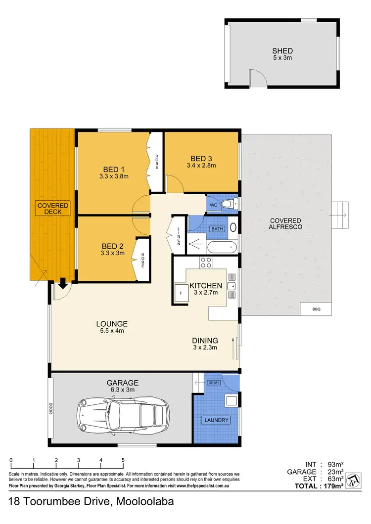 Floorplan of Homely house listing, 18 Toorumbee Drive, Mooloolaba QLD 4557