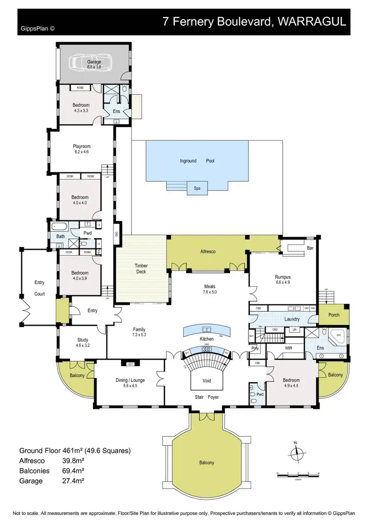 Floorplan of Homely house listing, 7 Fernery Boulevard, Warragul VIC 3820