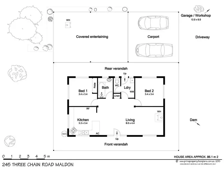 Floorplan of Homely house listing, 245 Three Chain Road, Maldon VIC 3463
