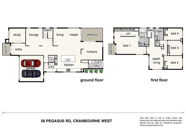 Floorplan of Homely house listing, 58 Pegasus Drive, Cranbourne West VIC 3977