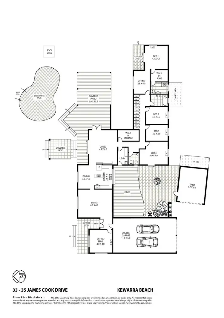 Floorplan of Homely house listing, 33 - 35 James Cook Drive, Kewarra Beach QLD 4879