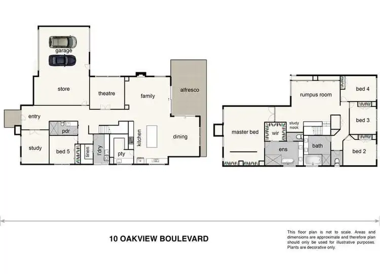 Floorplan of Homely house listing, 10 Oakview Boulevard, Narre Warren North VIC 3804