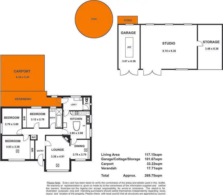 Floorplan of Homely house listing, 6 Shurdington Road, Crafers SA 5152