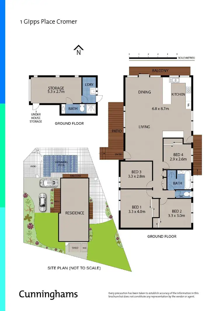 Floorplan of Homely house listing, 1 Gipps Place, Cromer NSW 2099