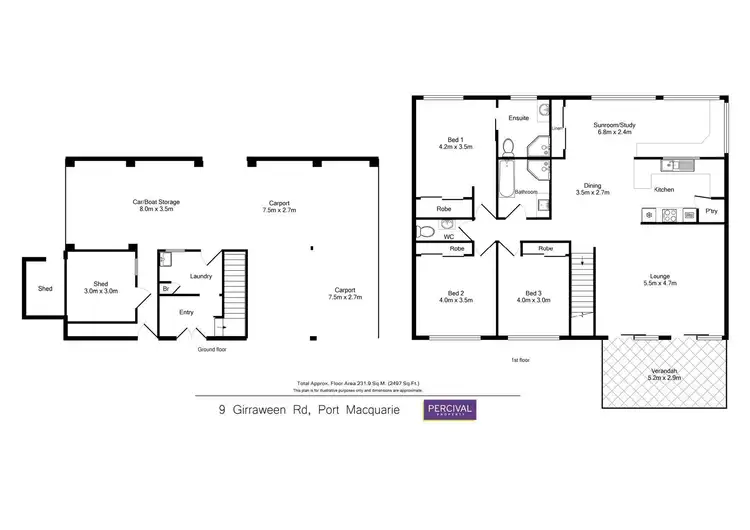 Floorplan of Homely house listing, 9 Girraween Road, Port Macquarie NSW 2444