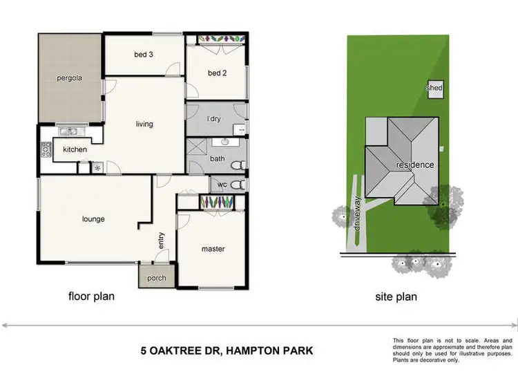 Floorplan of Homely house listing, 5 Oaktree Drive, Hampton Park VIC 3976