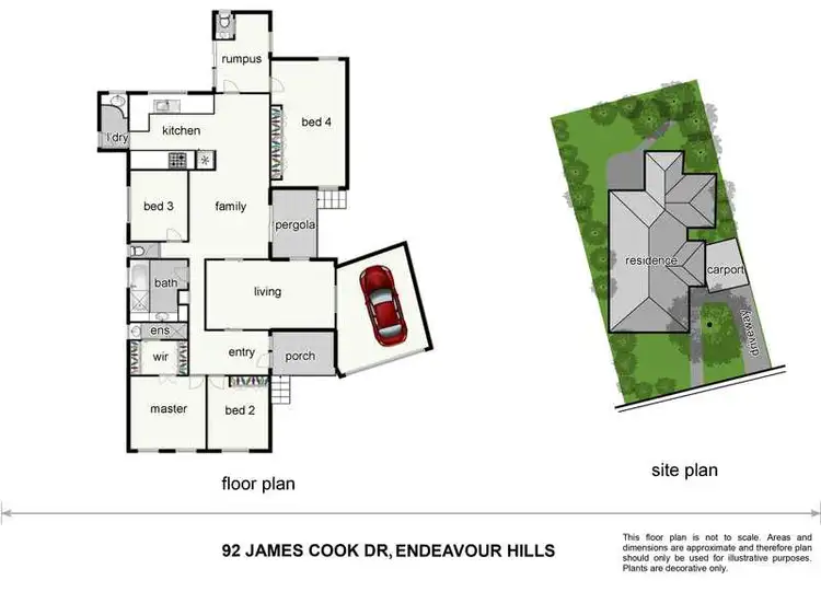 Floorplan of Homely house listing, 92 James Cook Drive, Endeavour Hills VIC 3802