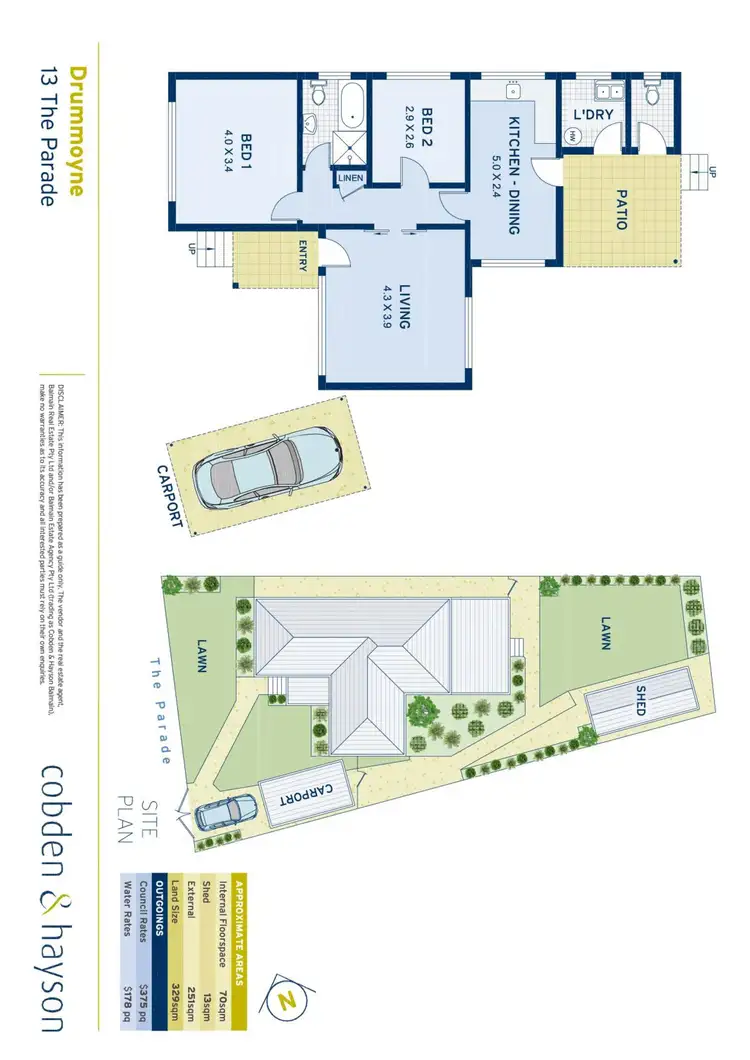 Floorplan of Homely house listing, 13 The Parade, Drummoyne NSW 2047
