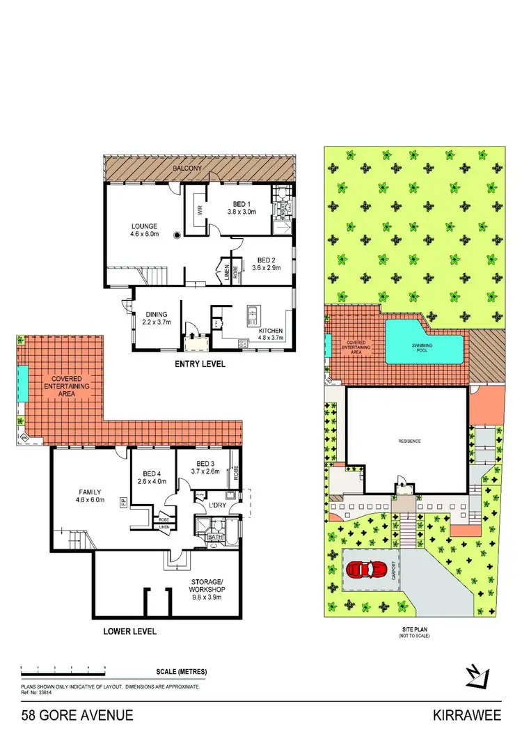Floorplan of Homely house listing, 58 Gore Avenue, Kirrawee NSW 2232