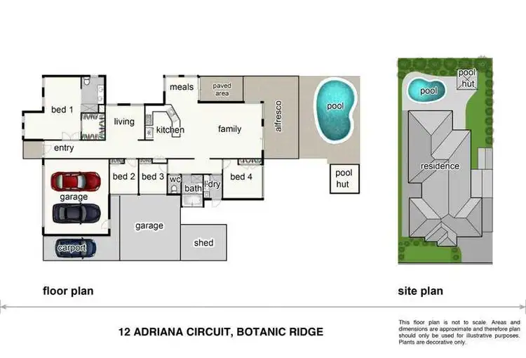 Floorplan of Homely house listing, 12 Adriana Circuit, Botanic Ridge VIC 3977
